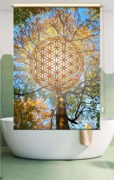 Blume des Lebens autumn dream Duschrollo